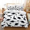 Пододеяльник с изображением динозавра, черный, эволюция, вымирание, хищник, животные, комплект постельного белья, двуспальный, размер «queen-size», полиэстер, одеяло