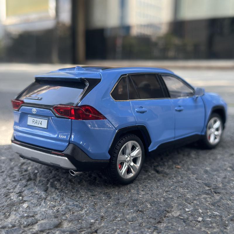 1:24 Toyota RAV4 Внедорожник Сплав Модель Автомобиля Литье Металлические Игрушечные Транспортные Средства Модель Звук и Свет Симуляция Коллекция Детский Подарок A603
