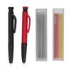 2Pcs Carpenter Pencil Marker Scribing Tool Set Kit with 12Pcs Refills for Woodworking