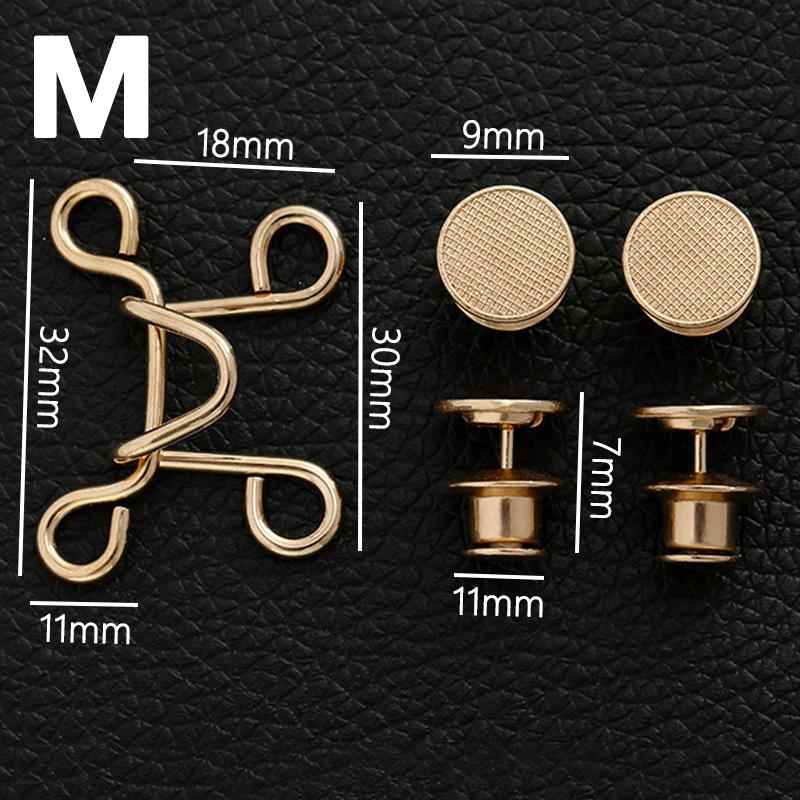 Tighten Waist Artifact Nail-free Adjustable Snap Waist Buckle Detachable Brooch Fixed Button