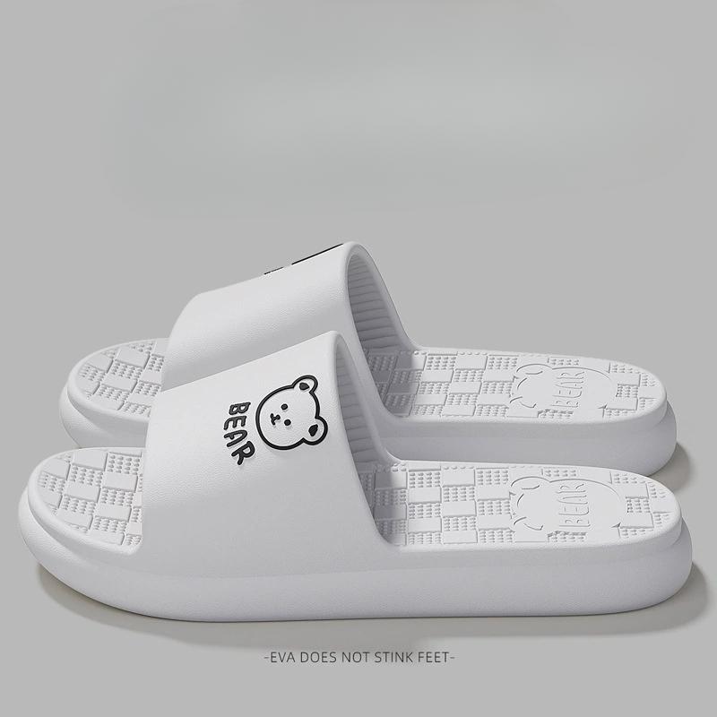 Тапочки на толстой подошве из ЭВА для домашнего использования, для летних ванных комнат для мужчин и женщин, нескользящие и без запаха, для домашнего использования в помещении