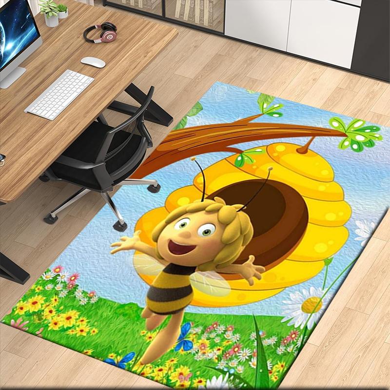 Maya the bee Printed Carpet, for Office Chair Living Room Bedroom Kitchen Room Decor Gifts.