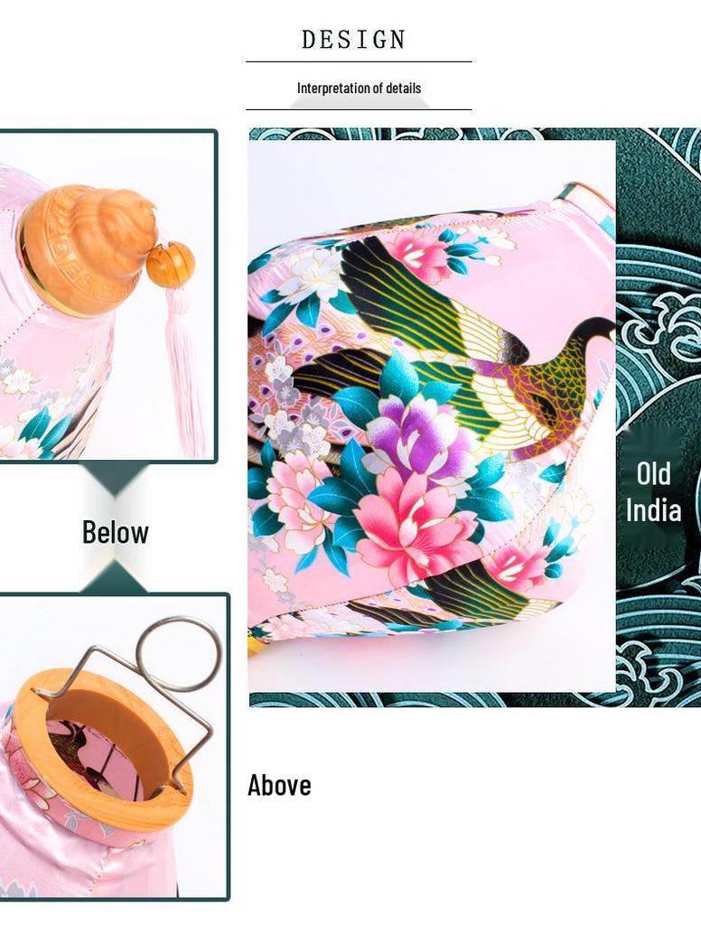 Антикварный узор Водонепроницаемый китайский фонарик для украшения открытого балкона