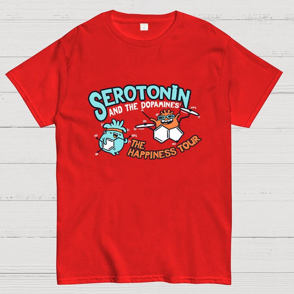 Serotonin & the Dopamines Cotton Casual Cool Loose T-Shirt