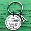 To My Son Daughter Inspirational Gift Keychain From Dad Mom Never Forget That I Love You Forever