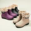 Women's Korean-Style Lightweight Rubber Rain Boots - Short Tube, Warm, Fashionable, Water-Resistant, Ideal for Summer and Kitchen Use.