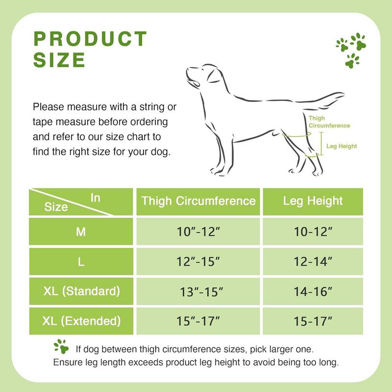 Pet protective gear - Dog joint and hip support gear. Adjustable leg support to help keep the animal's joints warm and stable.