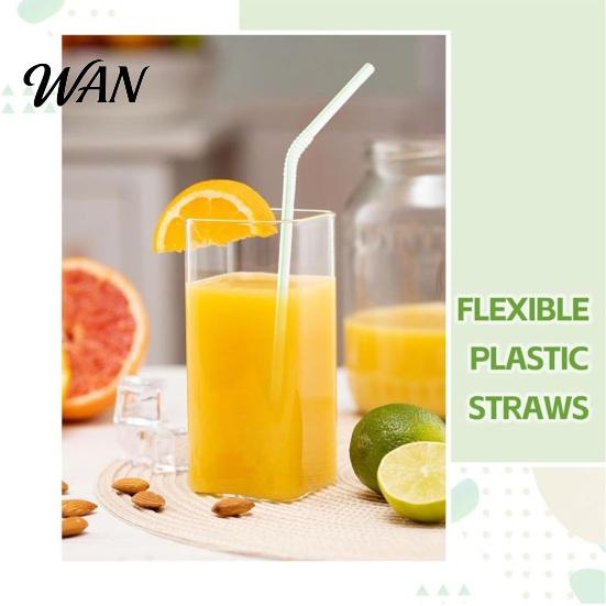 Black Plastic Straws 100PCS Disposable Straws, Colorful Bendable And Straight Food-Grade PP Safe Thin Tube Drinking for Milk Tea Juice Drinks