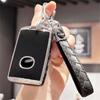 Для Mazda чехол для ключа с кожаным брелоком мягкий защитный чехол для ключей из ТПУ совместим с Mazda 3, Mazda 3 Hatchback, 2020-2022
