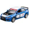 1/32 Scale Alloy Die Cast Mini Car Model Toy Cars for WRC Mitsubishi EVO Racing Car Model Sound Light Pull Back Kids Toys Birthday Gift Ornaments
