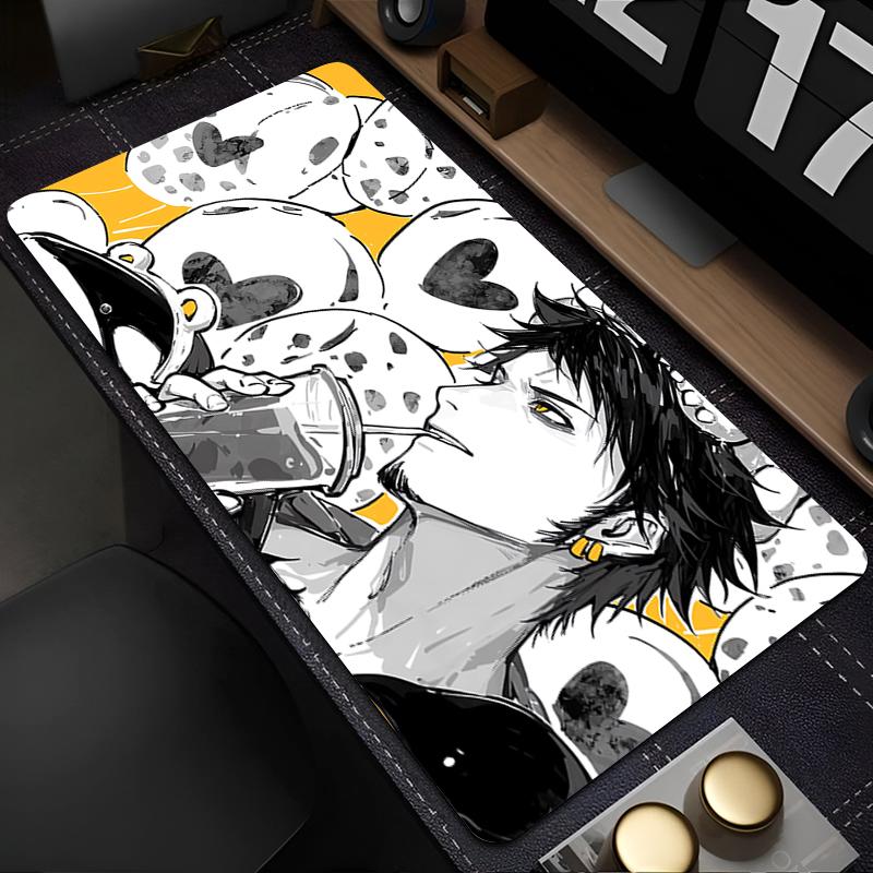 Rubber Mousepad Gamer Gaming Mouse Pad one piece Law Designed specifically Desk Keyboard Mat Office Computer Laptop Mat