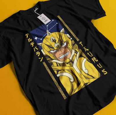 Футболка Saint Seiya Рыцари Зодиака Хёга Аниме Манга Графическая футболка Унисекс