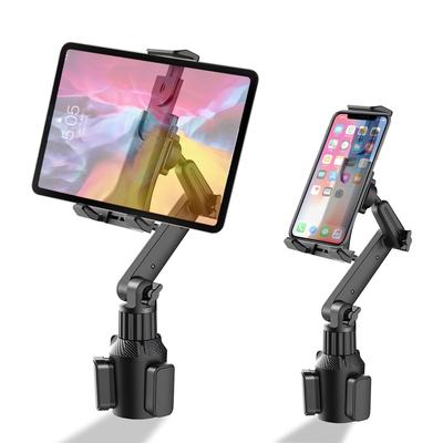 ANKDELL Держатель для планшета в подстаканник автомобиля, Для iPad в машине, Держатель для напитков, Выдвижная рука, Подставка, Фиксированный