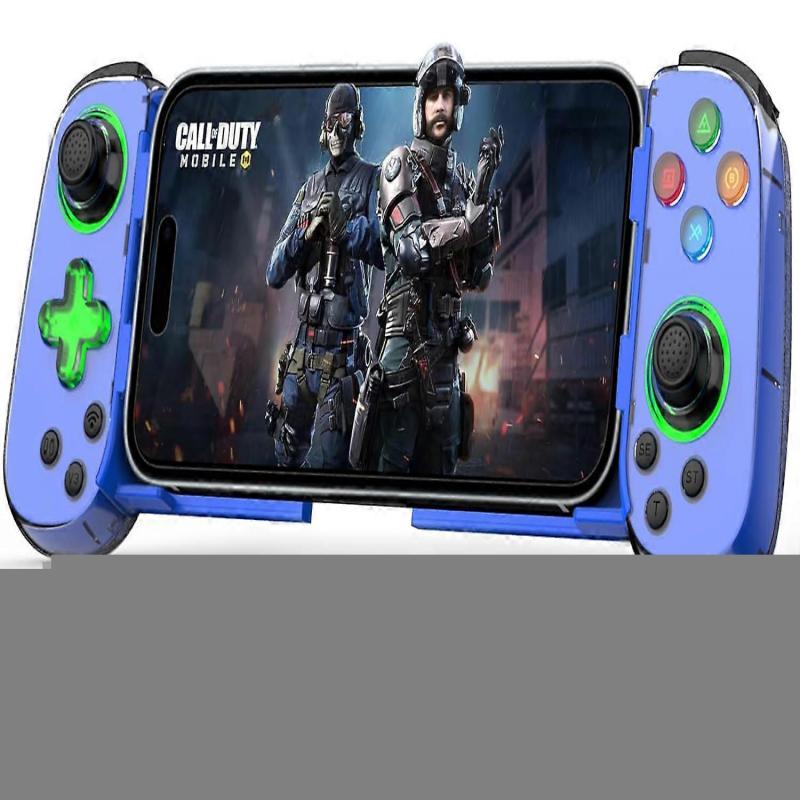 For Mobile Phone Android iOS Wireless Games Controller for PS4 Switch (Blue)
