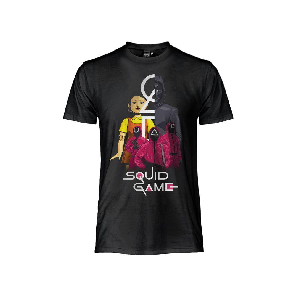 Official Netflix Original Squid Game T-Shirt Black Jersey T-Shirt