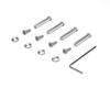 13 pieces / 1 set, computer case fan installation kit, including stainless steel screws, locking nuts and washers