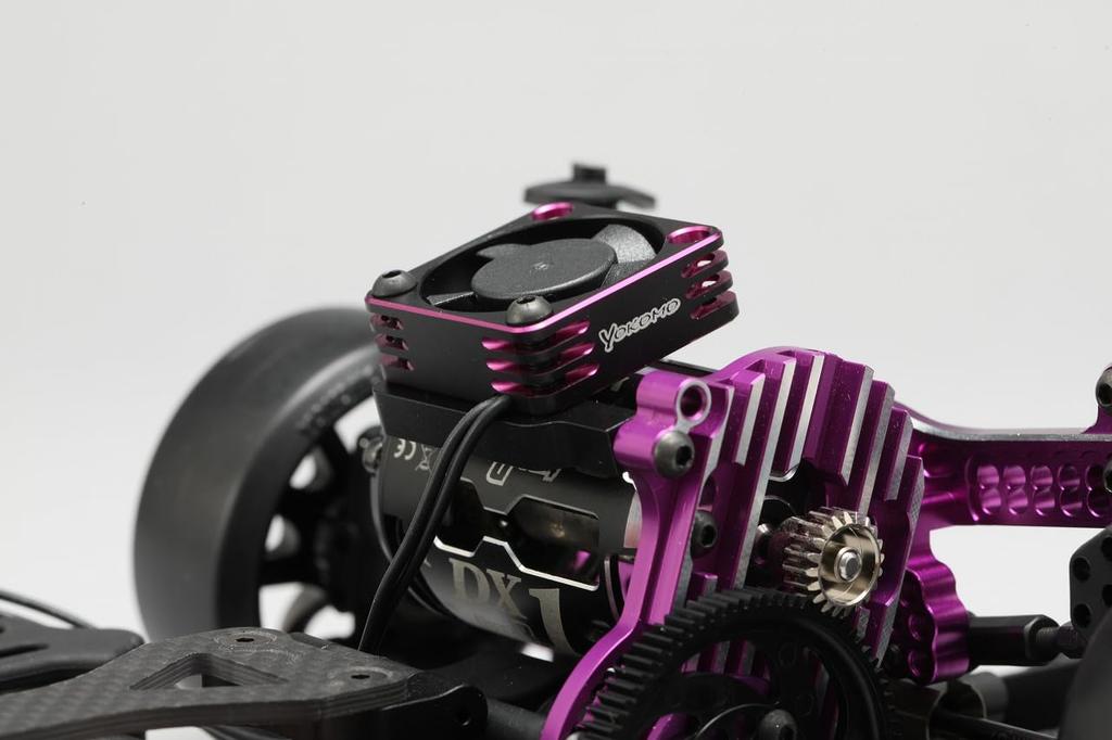 Yokomo 30mm Aluminum Frame Fan, Purple, D-CFPA
