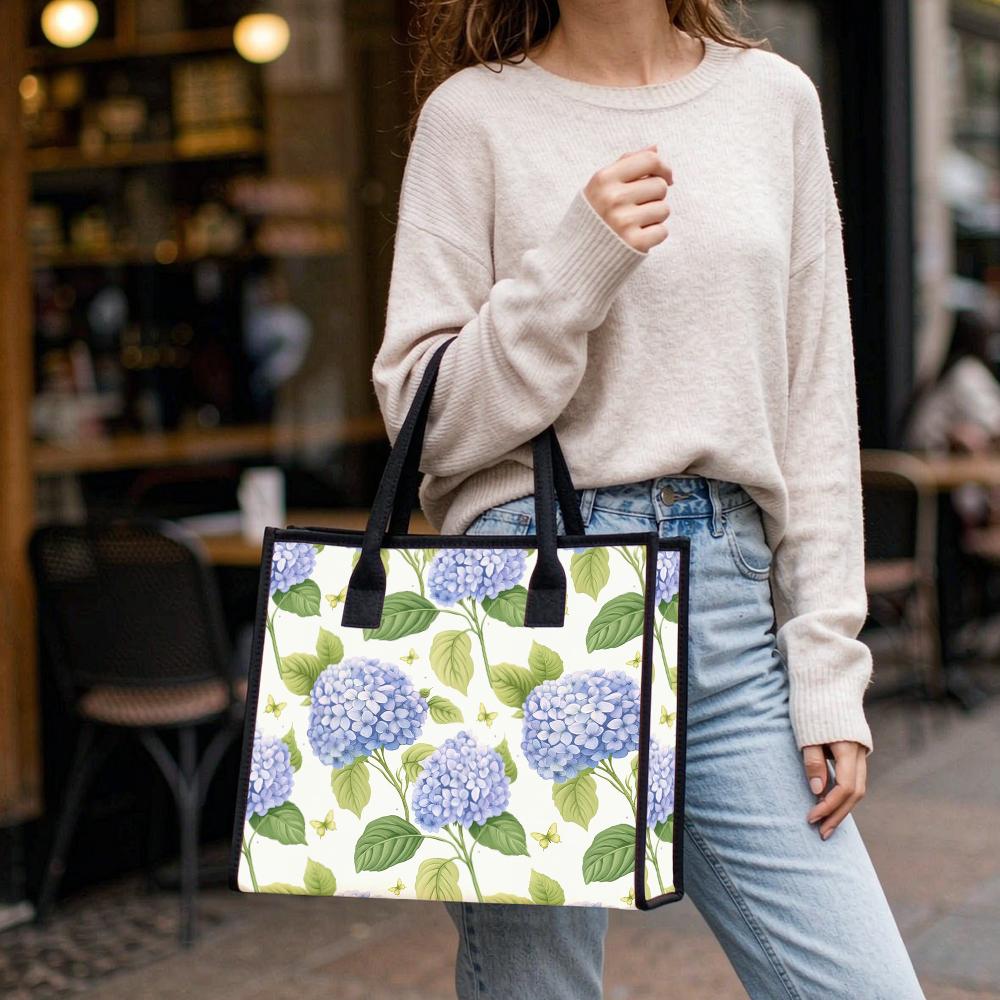 Purple Hydrangea Casual Tote Bag