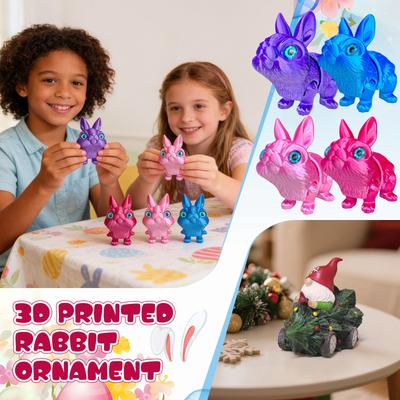 3D-печатные украшения, 3D-печатные животные-антистресс игрушки, Пасхальные подарки, Настольные украшения