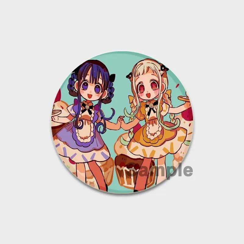 32/44/58 мм эмалевые булавки ручной работы, ювелирные аксессуары, аниме-брошь-булавка в виде унитаза Ханако-кун для одежды, украшения для рюкзака, значок для косплея
