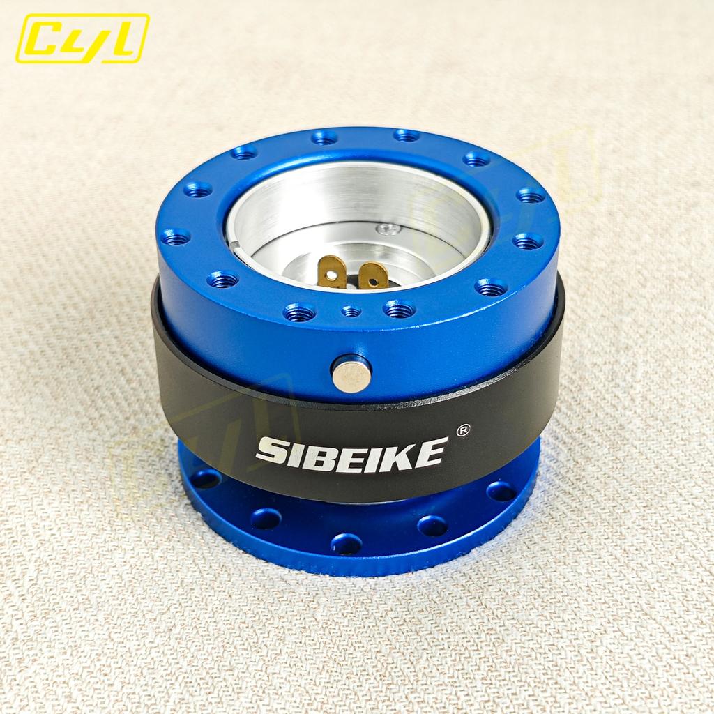 SIBEIKE JDM Modified Car Steering Wheel Quick Release Hub Adapter Universal 6 Bolt Snap Off Boss Kit Hub