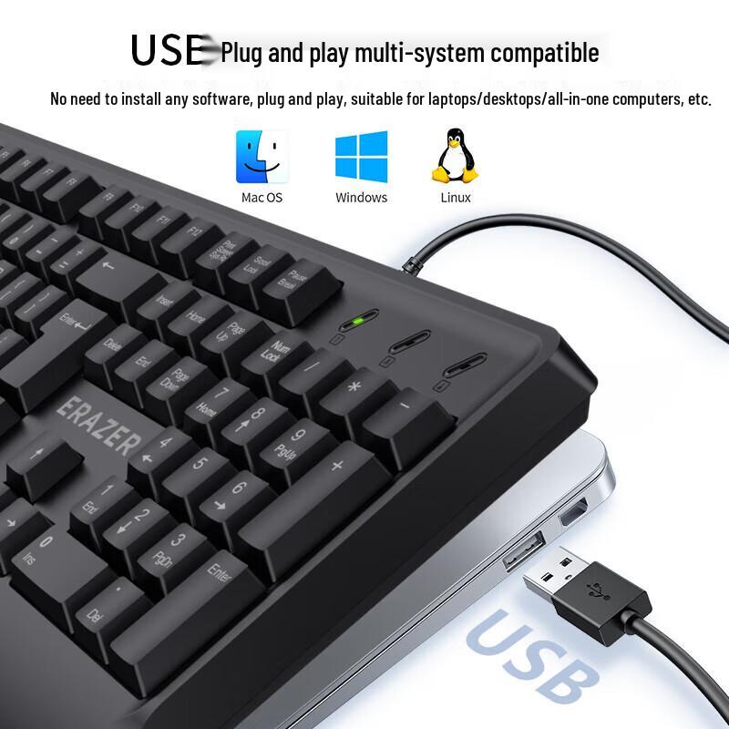 Zero Hour Appointment 608 Wired USB Office Keyboard