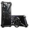 Чехол Eary Z для iPhone 16 15 14 13 12 Pro Max с поддержкой Magsafe, 360° вращающаяся магнитная подставка, безрамочный металлический бампер, чехол для телефона