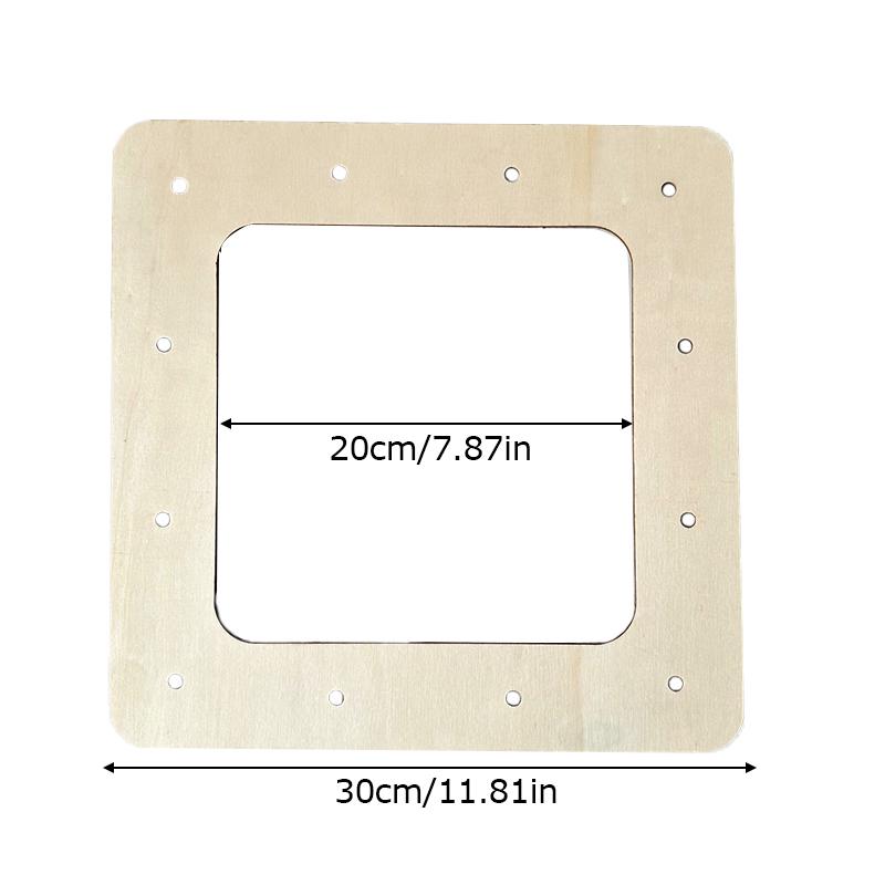 Creative Wreath Wood Circle DIY Handmade Ring Wreath Wedding and Festival Home Decor