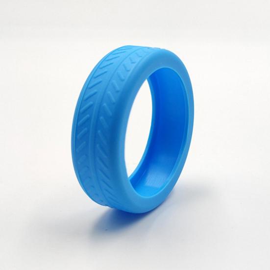 12Pcs Silicone Luggage Wheels Covers Noise-Reducing Luggage Caster Cases Wear-Resistant Luggage Spinner Wheel Protective Covers