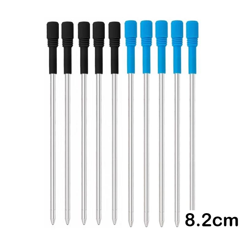5/10/50 PCS Ballpoint Pen Refills Metal 82mm Pen Refill Black Blue Pen Refills Gifts Office School Supplies Stationery