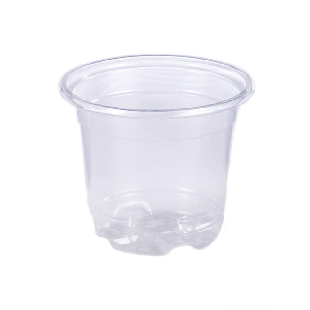 10 шт. Утолщенный пластиковый горшок для растений, прозрачный контейнер для цветов и растений, прозрачные горшки для рассады, домашний декор