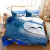 3D комплект постельного белья с изображением океанских животных, пододеяльник для спальни, наволочка, домашний комплект постельного белья, AU/EU/US, полноразмерная односпальная/двуспальная кровать, украшение для дома