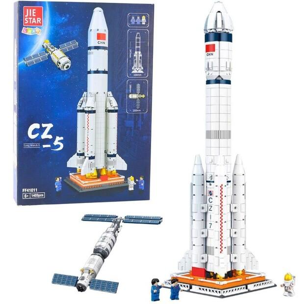 Прочие конструкторы Leantoys Lean Toys Klocki Konstrukcyjne Rakieta Kosmiczna Satelita Cz-5 1403 El.
