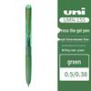 Гелевая ручка Mitsubishi UMN-155 Click, Черная, Для тренировки на экзаменах 0.5 мм / 0.38 мм