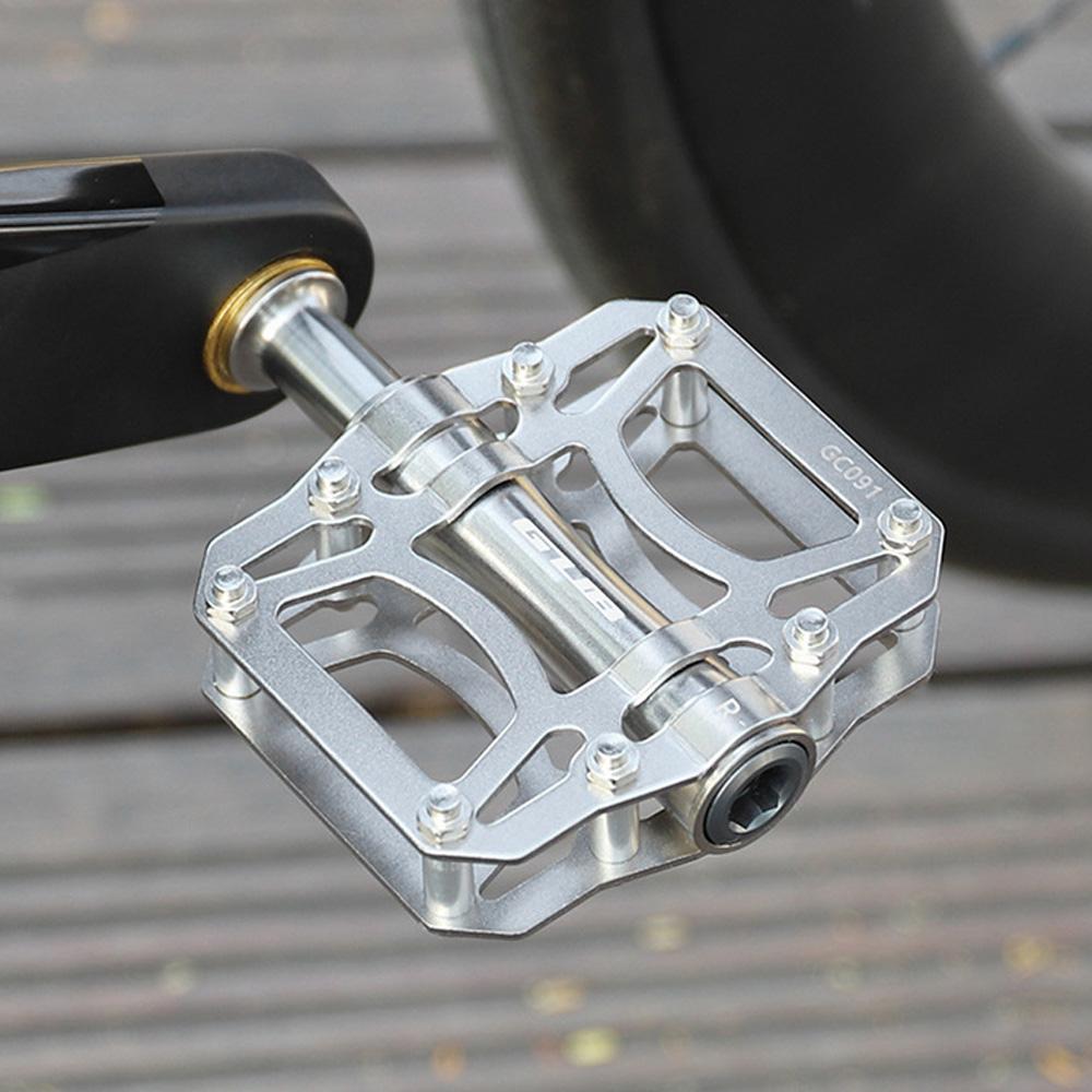 1 пара педалей для шоссейного горного велосипеда, 3 подшипника, велосипедные педали, плоские педали из титанового сплава, легкие