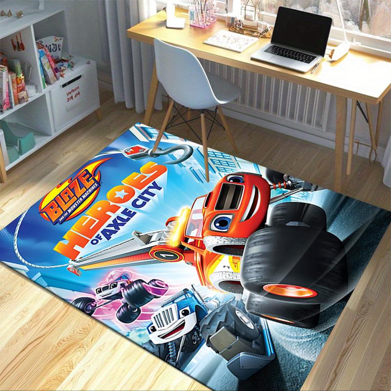 Blaze Heroes Axle City Carpet For Playroom Bedroom Living Room Sofa Home Decorkids Game Area Rug Nonslip Floor Mat
