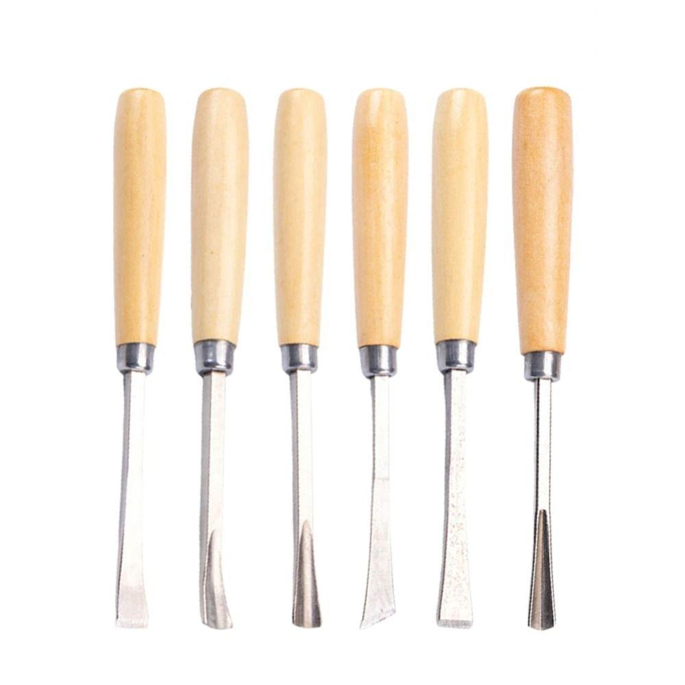 6 шт DIY резьба по дереву стамески стальные деревянные стамески новые инструменты для резьбы по дереву