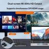 12 in 1 8K Dual HDMI DP Docking Station USB C HUB USB 3.2 GEN 2 SD/TF 100W 3.5mm Audio Adapter