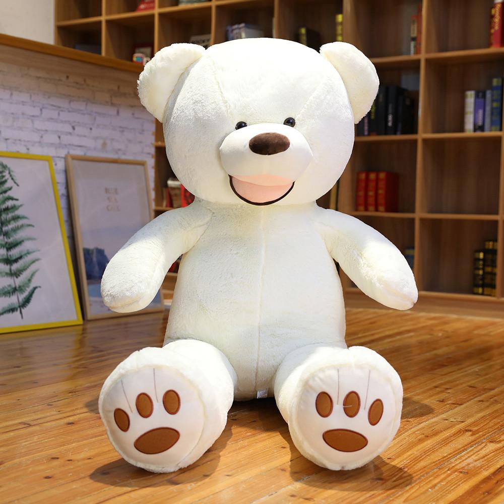 100/130cm Stuffed Giant Bear Plush Toys Soft Animals Pillow Birthday Valentine's Gifts