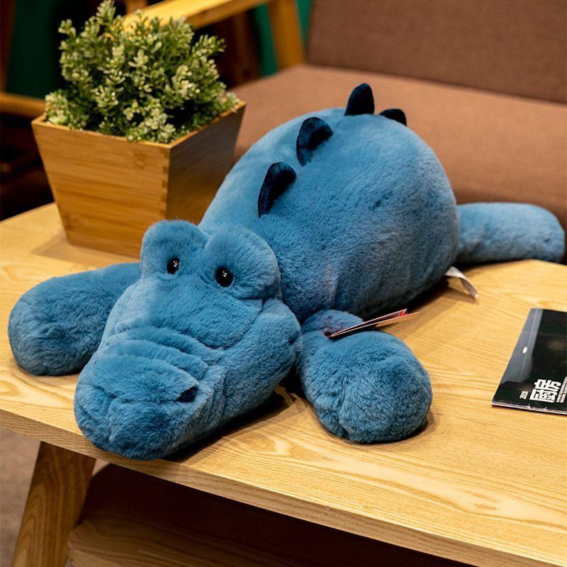 45-70cm Super Soft Lazy Fluffy Hair Plush Stuffed Animal Toy Plushie Raccoon Fox Crocodile Sloth Girl Throw Pillow Birthday Gift