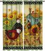 Ферма Жизнь Петух Курица Подсолнух Домашний Декор Оконные Шторы Спальня Кухня Шторы Панельные Шторы для Гостиной