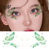 Easy Application Face Decals Glitter Butterfly Stickers Waterproof Temporary Tattoos for Festival Party Stage Long Lasting Makeup Makeup Water