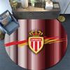 AS Monaco FC Round Area Rug,Carpet Rug for Living Room Bedroom Sofa Playroom Decor,Non-slip Floor Mat