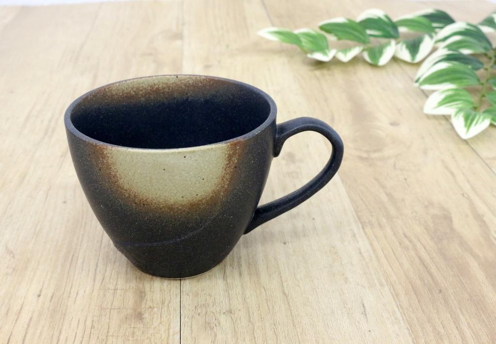 Castle Enterprise Mino Ware Japanese Cafe Series Stone Pattern Mugs, Iga Bizen-buki, Set of 10