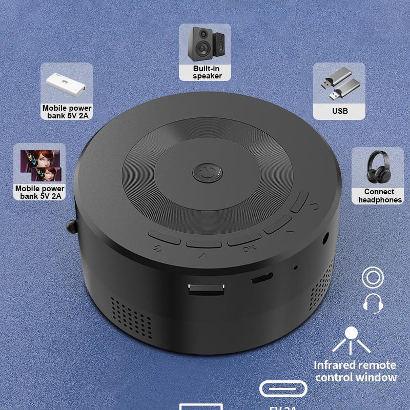 Portable Mini Projector for Children's Animation with Mobile Screen Mirroring