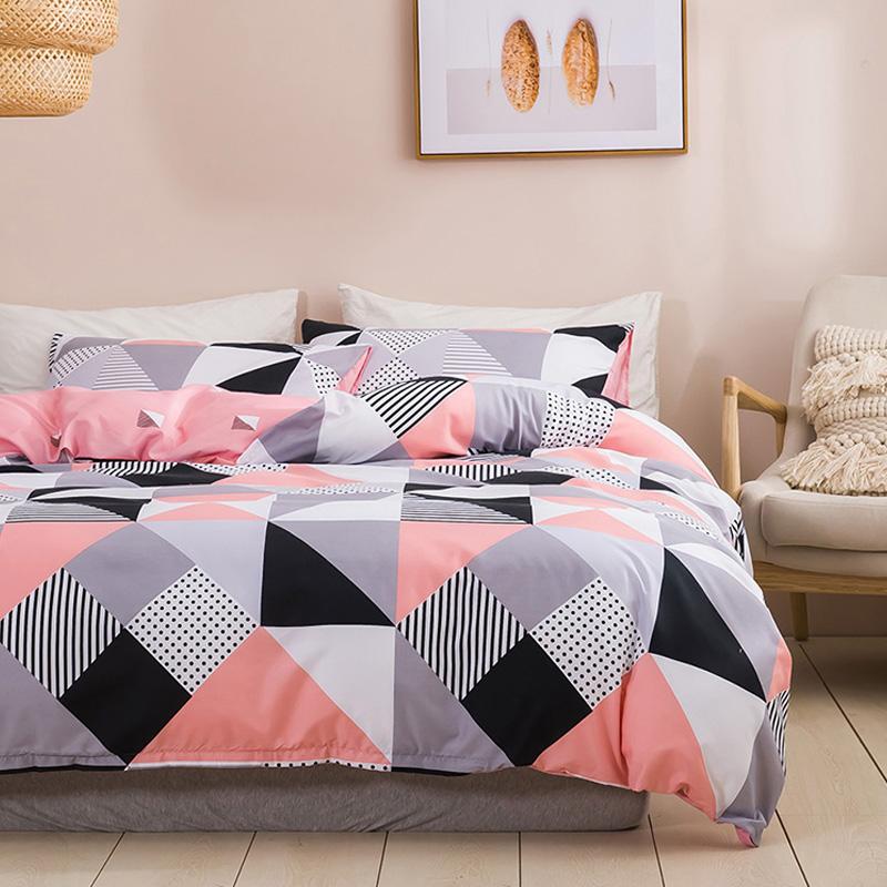 2/3Pcs Duvet Cover Set Soft Skin Friendly Duvet Cover With Zipper Closure Corner Ties, Envelop Pillowcase