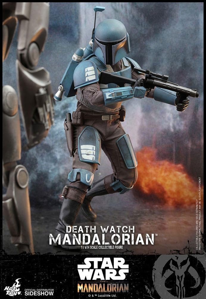 Hot Toys Television Masterpiece The Mandalorian Death Watch Mandalorian Scale Figure Blue 1/6