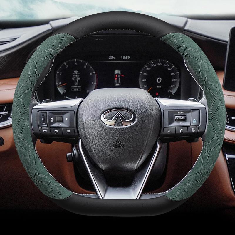 Чехол на руль из замши для Infiniti Q50L, QX50, QX60, QX55, Q70L - Зимнее использование