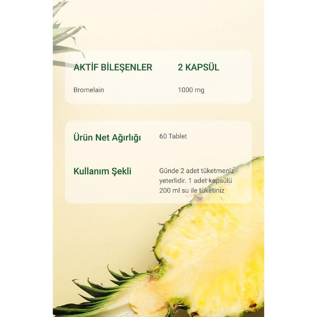 Bromelain 1000 Mg 60 Capsules