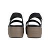 Crocs Brooklyn Leather Platform Strap Casual Sandals Women Sandals Black 206453-07H